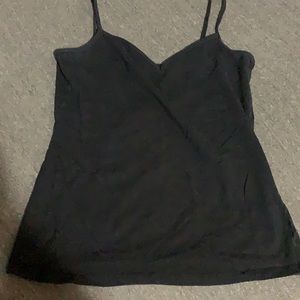 Black v neck cami